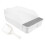 White Plastic Cat Litter Potty Semi-Enclosed Splash-Resistant Pan 3