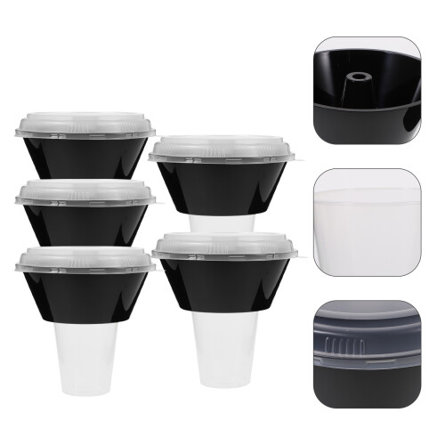 5 Sets Getränkebecher Lebensmittelschalen Snackzubehör 1