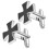 1Paar Manschettenknopen Alloy Decoratie Pak 6