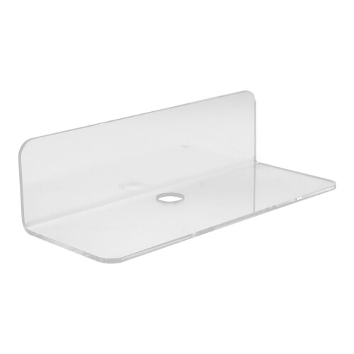 5Pcs 9" Transparent Acrylic Floating Wall Shelf For Room No Drill 1