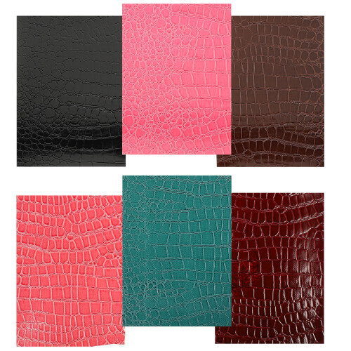 Plaques Cuir Synthétique Colorées Pour DIY Déco