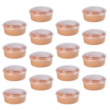 50 Stks Wegwerp Kraftpapieren Schaaltjes 16 Oz Met