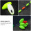 10 Fluorescerende Hengelaar Drijver Boei 10