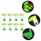 10 Fluorescerende Hengelaar Drijver Boei 8