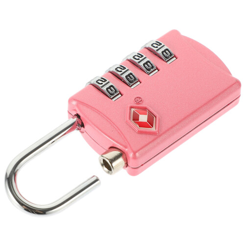 Customs Lock Bagage 4-Cijferig Wachtwoordslot Roze