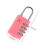 Customs Lock Bagage 4-Cijferig Wachtwoordslot Roze 3