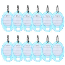 50 Pcs Keychain Classification Card Id Tags With Chains Identifiers