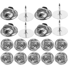 50 Sets Penachter Sluiting Vergrendelende Achterkant Emaille Pin