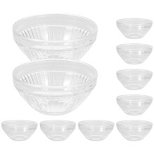 10 Stuks Kleine Glazen Kom Bozai Cake Transparant Pudding