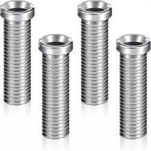 Four-Piece Stainless Steel Sink Basket Screw Drain Strainer for Home Washbasin Use