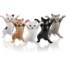 Dancing Cats and Pen Holder, Humorous Cat Pen Holder, Dancing Cat Decorations, Convenient Cat Model for Various Uses