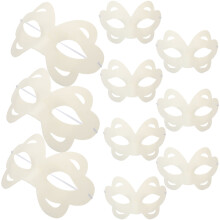 10 Stuks Papieren Kunstmaskers Diy Lege Maskers Voor Mummefeest