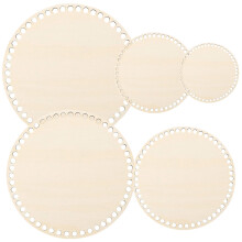 5St Tassenbodem Voor Handwerk En Mand Vlechten Beige