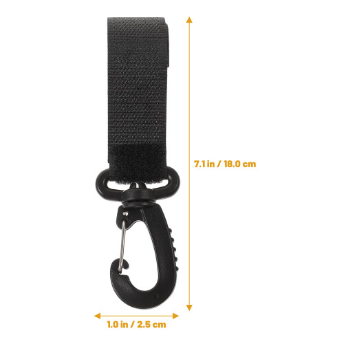 6Pièces Crochets Pour Poussette, Noir, 1