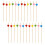 Drink Picks Zufallsfarbe 2 12x1x0,5 Cm 10