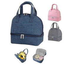 Insulated Lunch Bag, Compact Foldable Cooler for Work and School, Practical Handbag for Women, Adults, Students, and Kids