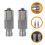 2Stück Nadel Adapter Injektor Abfüllnadel Mit Dichtring 6