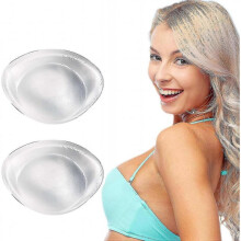 Silicone Bra Inserts, Gel Breast Pads and Enhancers for Added 2 Cup Sizes, Suitable for Various Brands