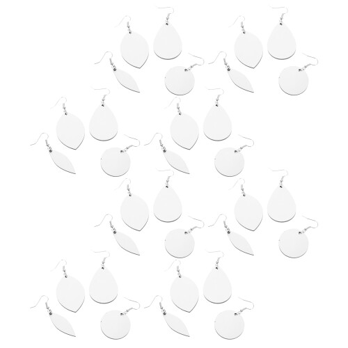 32 Sets Unfertige Ohrringe Mit Doppelseitigen Sublimationsanhängern
