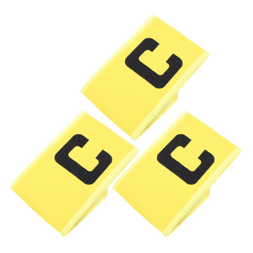3St Portable Captain Bands Fußball-Armbinden Elastisch