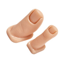 2Stück Silikon Übungs Fuß Finger Für Acryl Nägel Trainings Attrappe