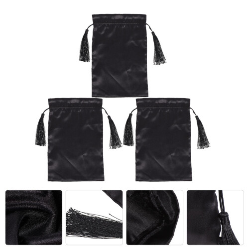 Bundle Bag Haarverlängerungen Organizer Schwarz 3 2