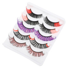Masteelf Farbige Wimpern, Echthaar, Mit , Falsche Wimpern