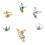 6St Yarn Guide Ring Metaal Breiring Open Haak & Decoratie 1