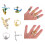 6St Yarn Guide Ring Metaal Breiring Open Haak & Decoratie 2