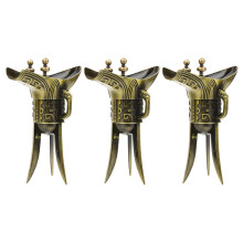 3Stk Vintage Trinkbecher Chinesisch Wein Schnaps