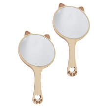Cat Ears Geformte Spiegel Praktisches Design 2Stk 8,9x4,7x0,4in