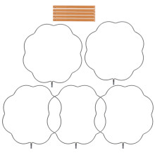 5Stk Petalform Faltbare Fächer Für DIY Handfächer Basteln