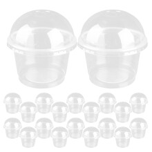 20Stk 250Ml Einweg Schalen Mit Deckel Für Salat Und Dessert