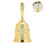 (Gold) Multipurpose Call Bell Metal Innovative Dinner Bell Hand Call Bell 1