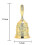 (Gold) Multipurpose Call Bell Metal Innovative Dinner Bell Hand Call Bell 5