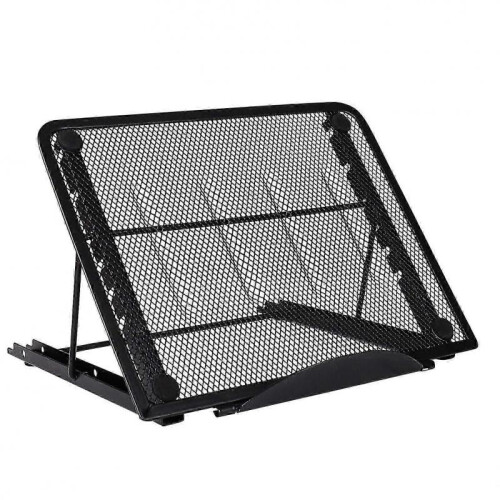 Ventilated Laptop Stand for Multi-Angle Adjustable Use, Foldable Stainless Steel Bracket Holder Compatible with Various Notebooks and Tablet