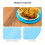 2Pcs Blue Steamer Rack PP Kitchen Storage Rack Microwave Cooking Stand 6
