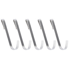 5Stk Multifunktionaler Küchenregal Wandhalterung Organizer Silber