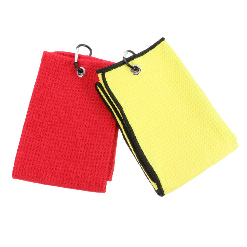 2Stk Golftuch Großes Polyester 2