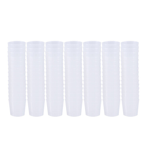 60 Stk. 30 Ml Kunststoff Messbecher Mit Eichstrichen Transparent