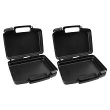 2St Universele Opbergbox Voor Handgereedschap En Accessoires Zwart