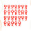 26 Alphabet Weinkelch Markierer Silikon Rot 5