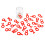 26 Alphabet Weinkelch Markierer Silikon Rot 4