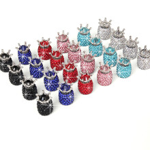 4 Pcs Diamond Car Tires Cap Auto Accessories Valve Stem Covers