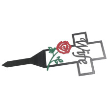 Durable Metal Decoration Für Friedhof Gedenkstätte Stake .5 Zoll