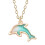 Dolphin Form Halskette Anhänger Halsdekoration 3