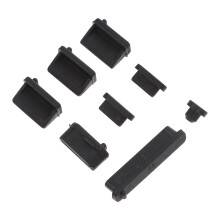 Mlins 3 Sets Usb Staubstopfen Laptop Ladeanschluss 2x1x0,5 Cm Schwarz