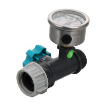 1St Druckmesser Wasserdurchflussregler Gartendruckprüfmesser