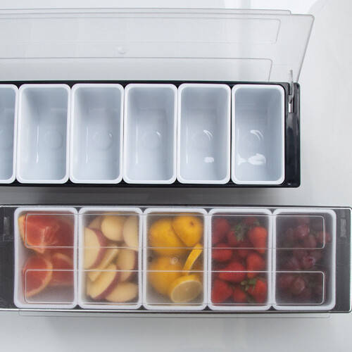 Fruchtbox Mit Fächern Snackbehälter Kunststoff Für Die Bar 2