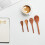 4Stk Vintage Kaffeelöffel Set Für Bohnen Backen 7